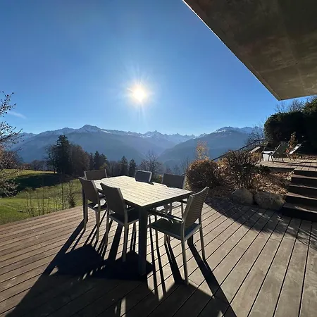 Mirador Alpine Horizon -crans Montana- Swiss Alps *