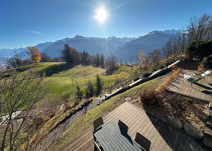 Mirador Alpine Horizon -crans Montana- Swiss Alps * Crans-Montana